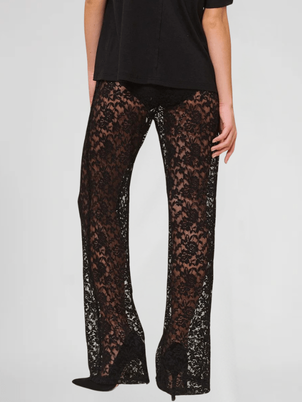 Black Lace Pants