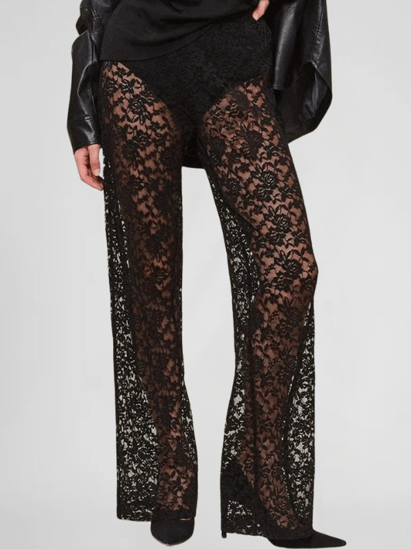 Black Lace Pants