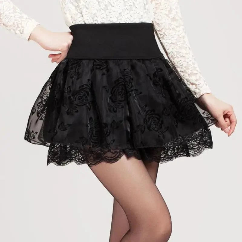 Black Lace Skirt