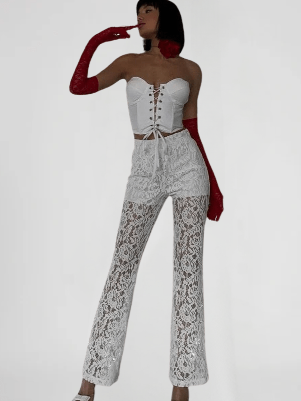 Lace Wide Leg Pants