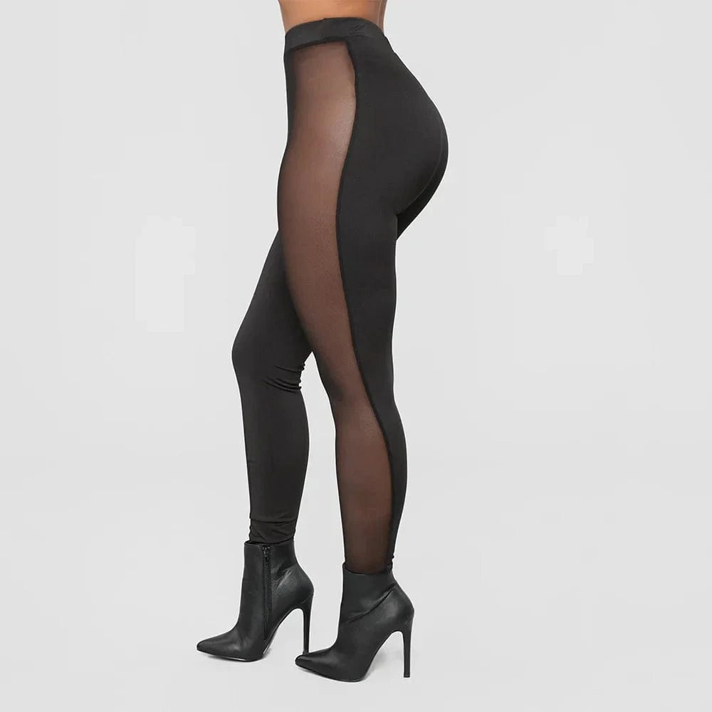 Sheer Leggings Black