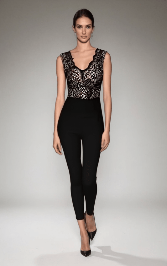 Black Lace Jumpsuit