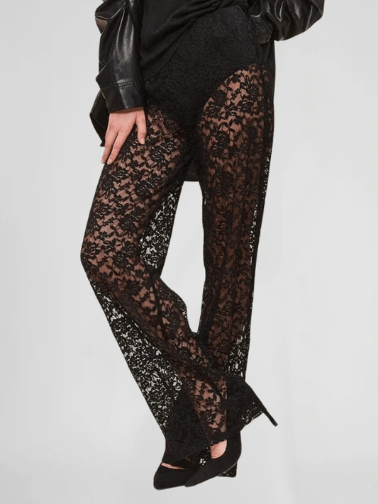 Sheer Bell Bottom Pants